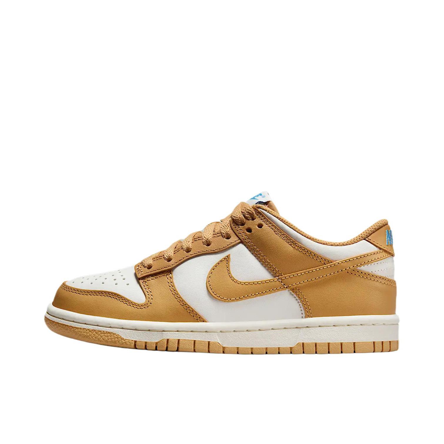 推荐商品：Nike Dunk 板鞋 经典复古百搭 大童/白色/棕色 