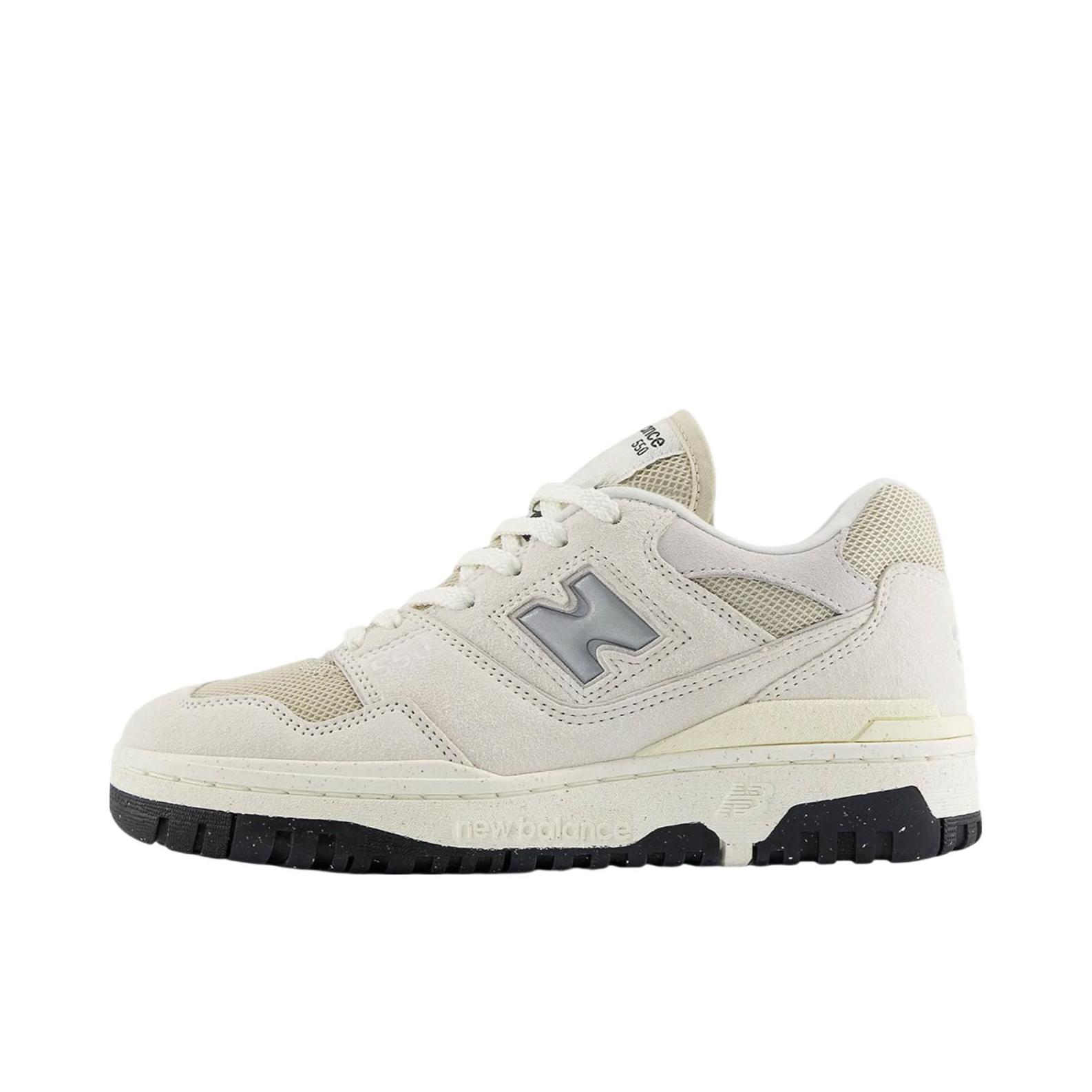 推荐商品：New Balance 550 复古 舒适 百搭 减震透气 防滑耐磨 潮流 运动休闲鞋 女款/灰白色/浅卡其