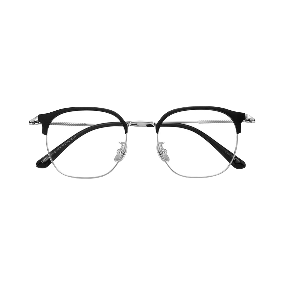 推荐商品：Essilor/依视路 钻晶膜致防蓝光超轻椭圆钛材眼镜 80050