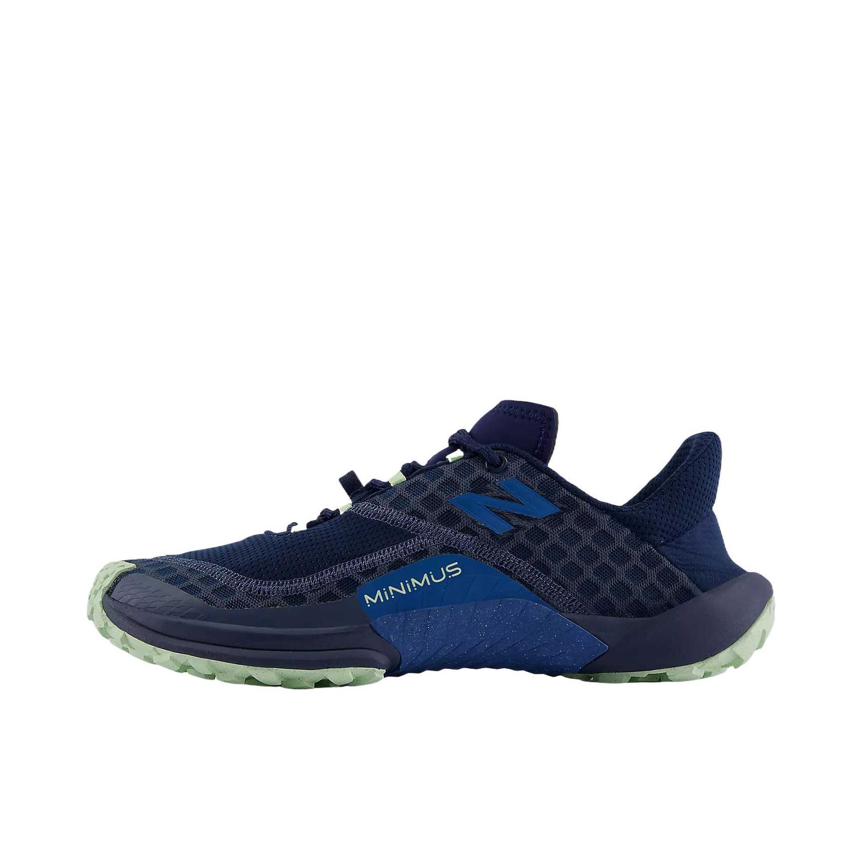 推荐商品：New Balance Minimus Trail 跑鞋 舒适百搭防滑耐磨回弹低帮薄底 2E宽/蓝色
