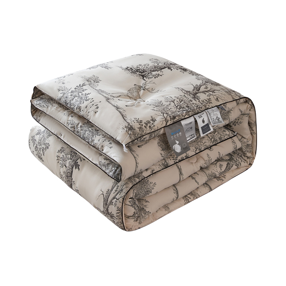 推荐商品：森欧 A类 抗菌防螨款 纯棉被面 100%桑蚕丝 空调被