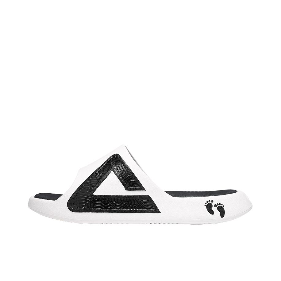 推荐商品：匹克 态极2.0 pro 防滑耐磨 轻便软底 一字 防臭 外穿 防磨 拖鞋 乳白色/暗黑色