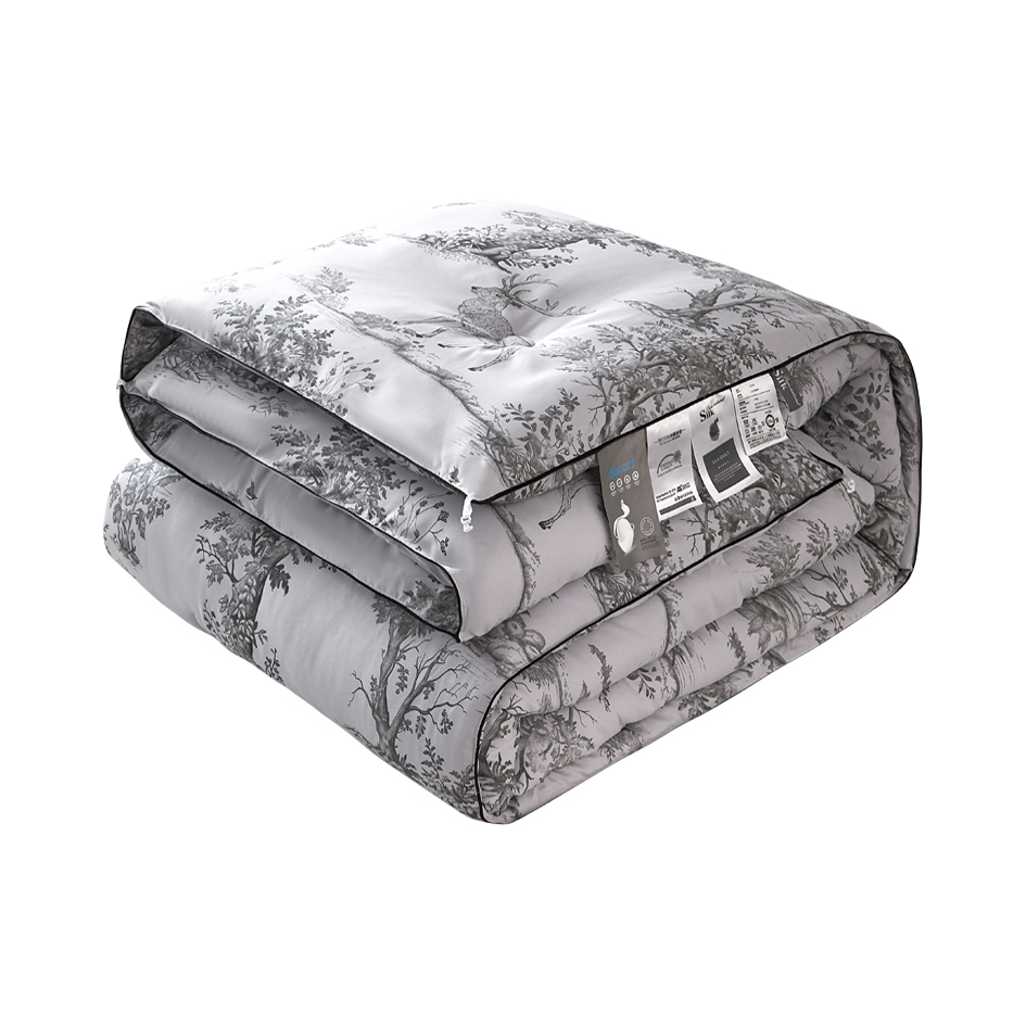 推荐商品：森欧 A类 抗菌防螨款 纯棉被面 100%桑蚕丝 春秋被