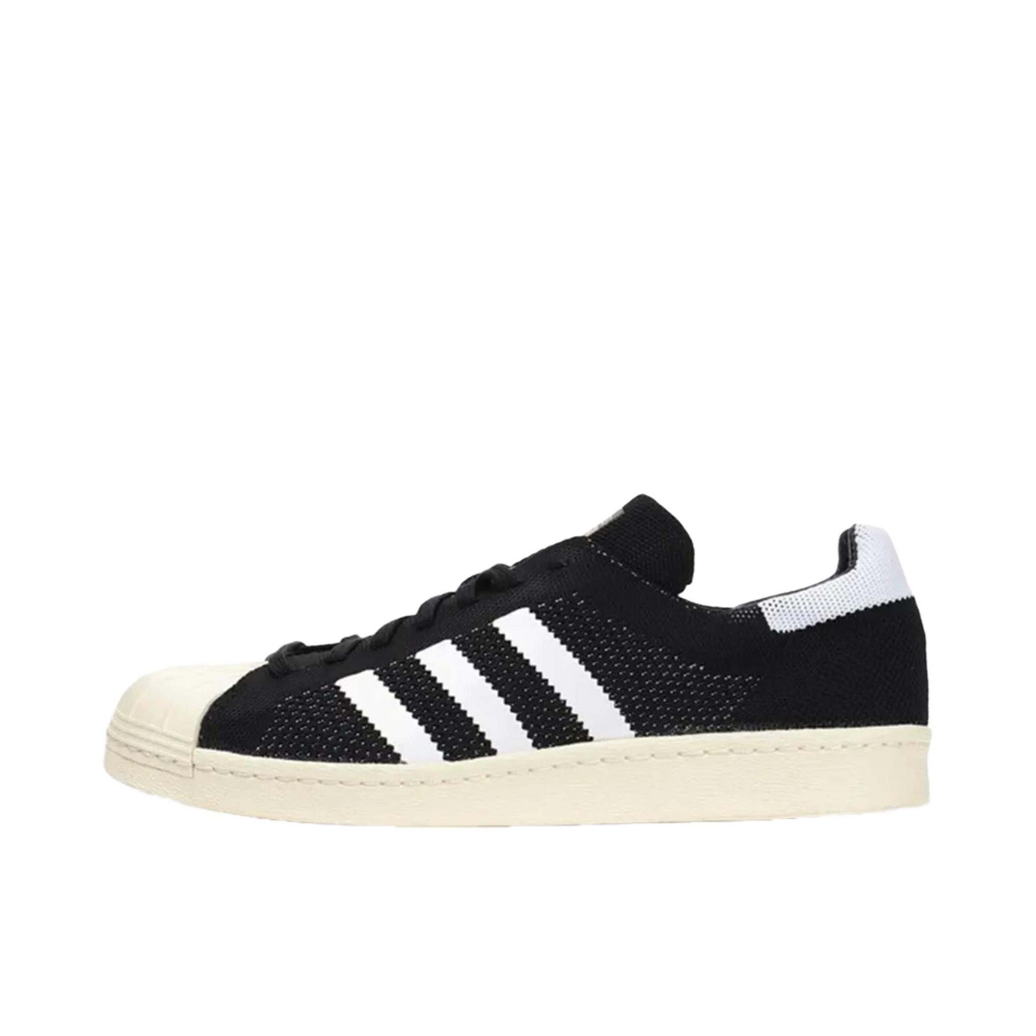 推荐商品：adidas Superstar 80s 板鞋 贝壳头复古防滑耐磨防水减震运动 黑色/珍珠白色 