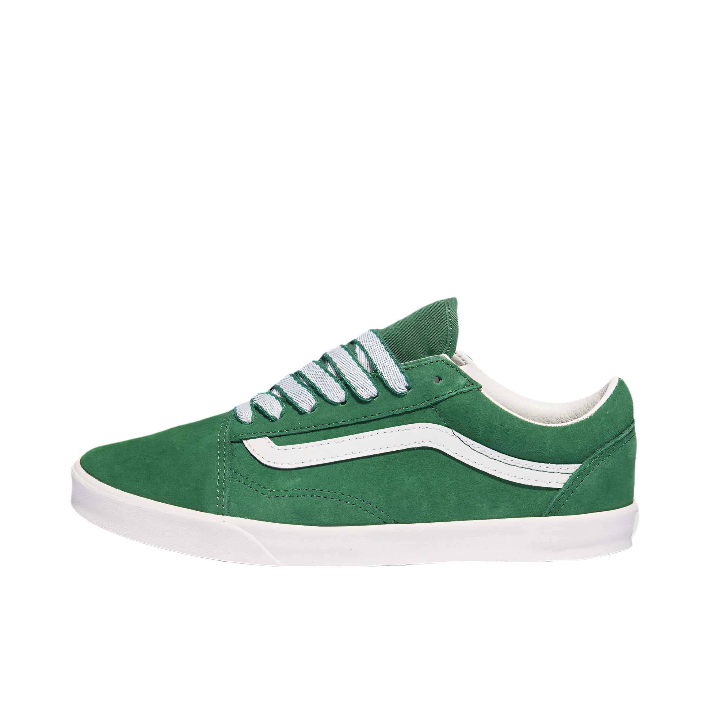 推荐商品：Vans/范斯 Old Skool 滑板鞋 板鞋 轻便防滑复古舒适经典 浅绿色/纯白色