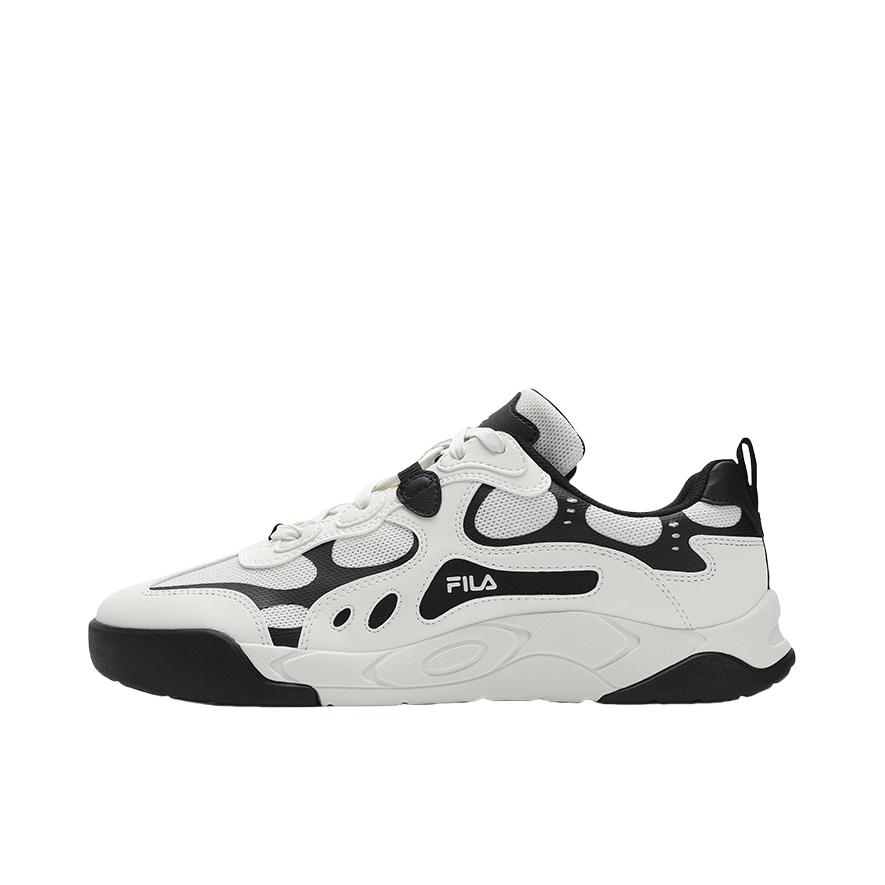 推荐商品：FILA/斐乐 复古系列 STAR RHYTHM 板鞋 百搭简约休闲运动厚底轻便 白色/黑色