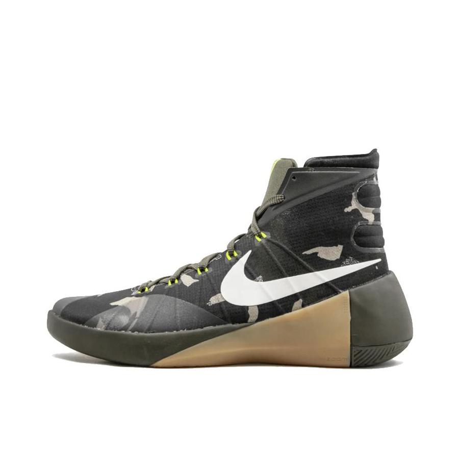 推荐商品：Nike Hyperdunk 2015 篮球鞋 实战防滑耐磨减震回弹高帮 Dark Camo Khaki 军绿迷彩