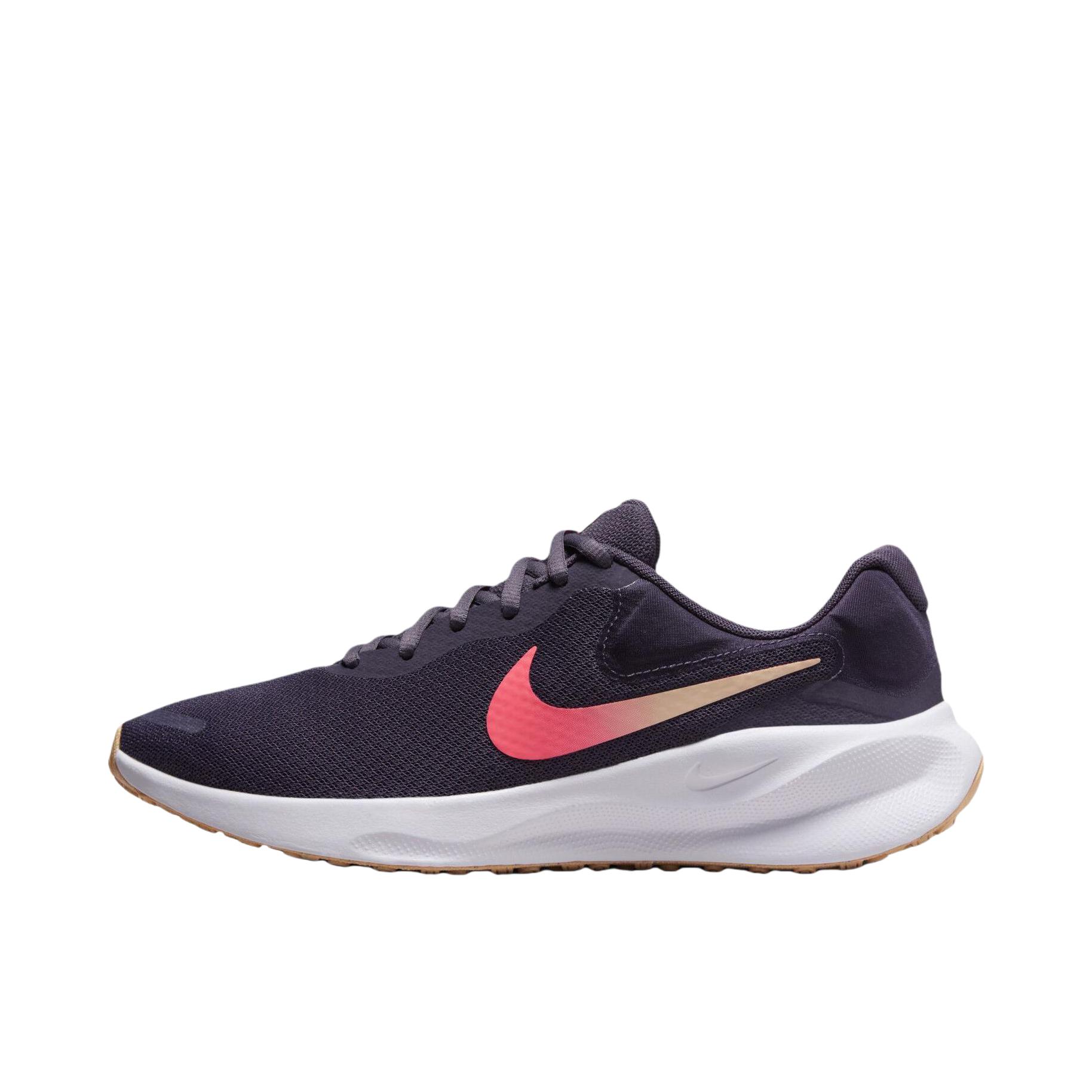推荐商品：Nike Revolution 7 跑鞋 舒适百搭耐磨透气减震休闲运动支撑训练轻便易穿脱 女款/紫色 