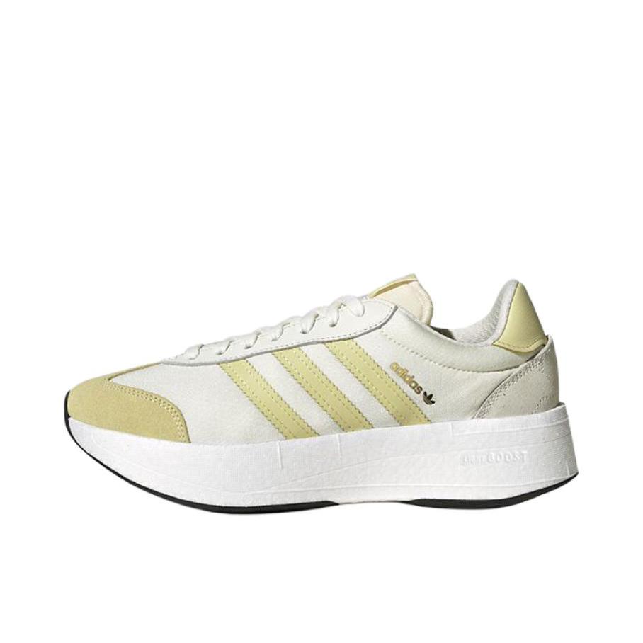 推荐商品：adidas Originals CITY RNR 经典时尚 百搭简约 舒适轻便 防滑耐磨 低帮 运动休闲鞋 米色/黄色 
