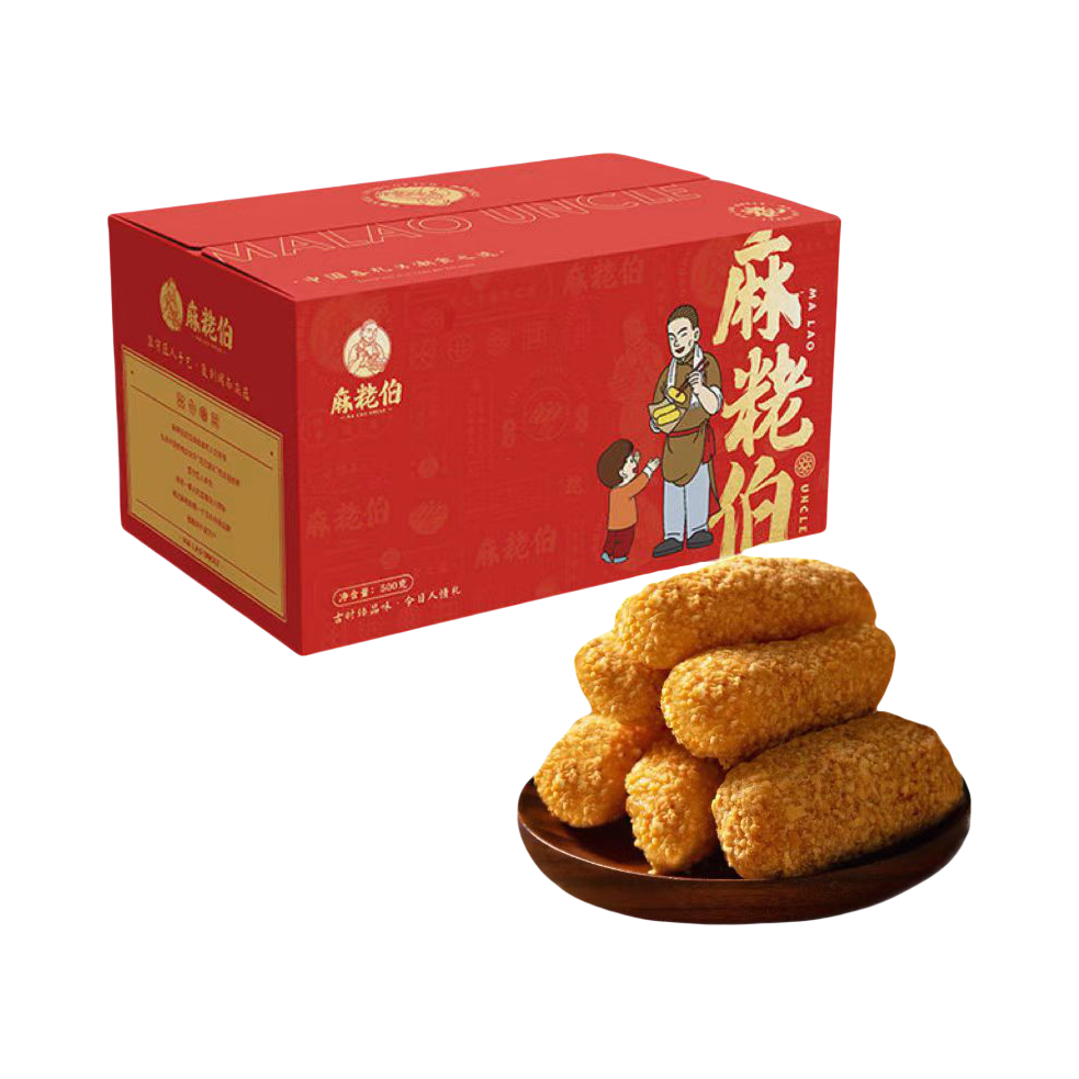 推荐商品：麻粩伯 麻枣 花生味 500g 盒装