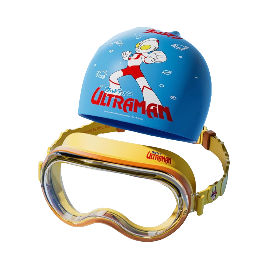 推荐商品：F.DYRAA/梵迪拉 大框 防水 防雾 泳镜泳帽套装 61414Y