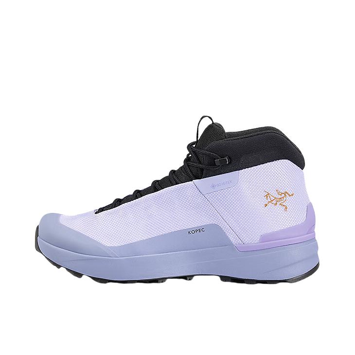 推荐商品：Arc'teryx/始祖鸟  Kopec Mid GTX  舒适透气 防滑耐磨 百搭时尚  户外鞋 浅月石紫/浅层云蓝