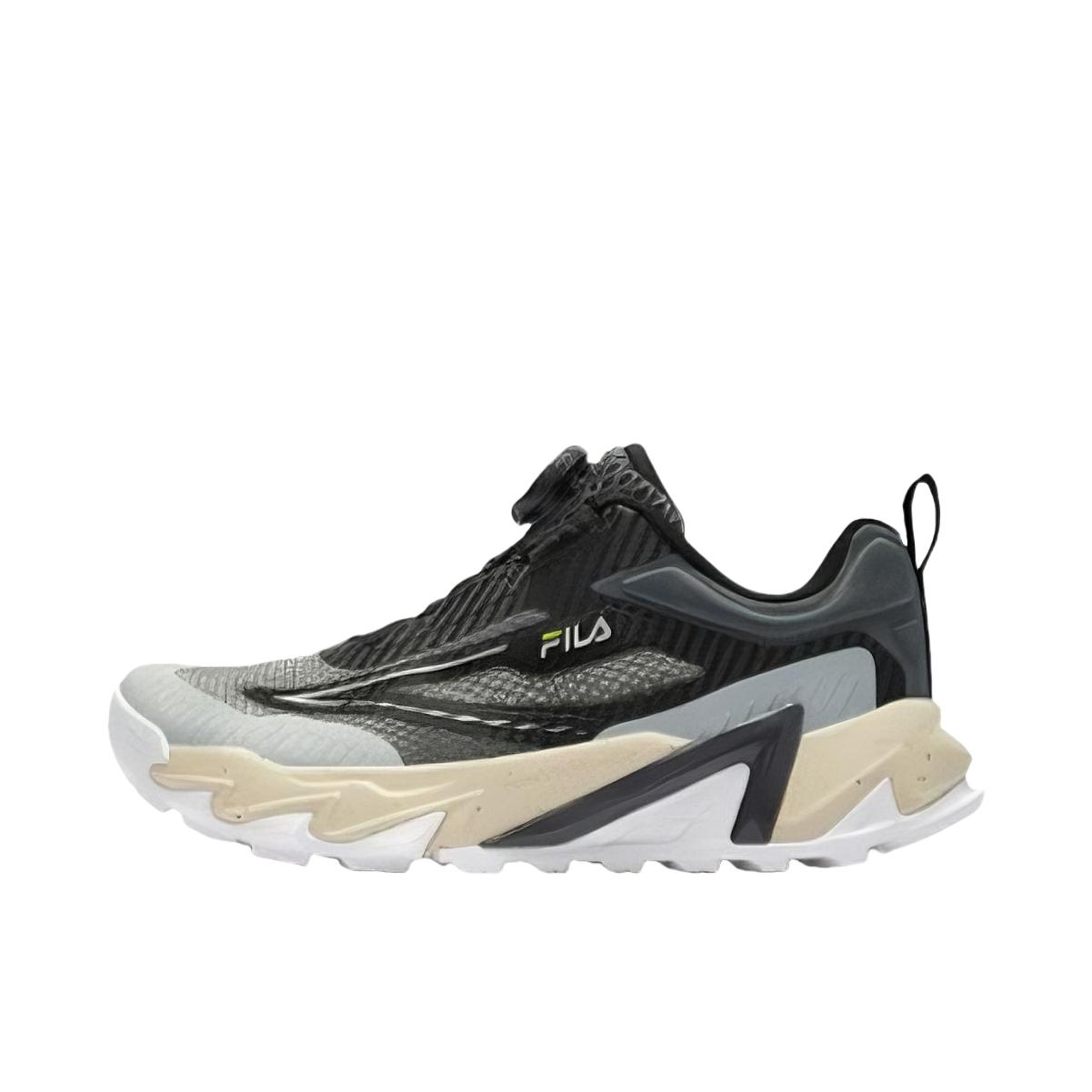 推荐商品：FILA/斐乐 灵豹3 运动鞋儿童 BOA旋钮户外防滑支撑减震 大童/城堡灰/黑色