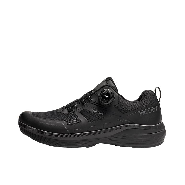 推荐商品：Pelliot/伯希和 UT-精英 Vibram 户外鞋 登山鞋 防滑轻量舒适商务风免系带 女款/曜石黑
