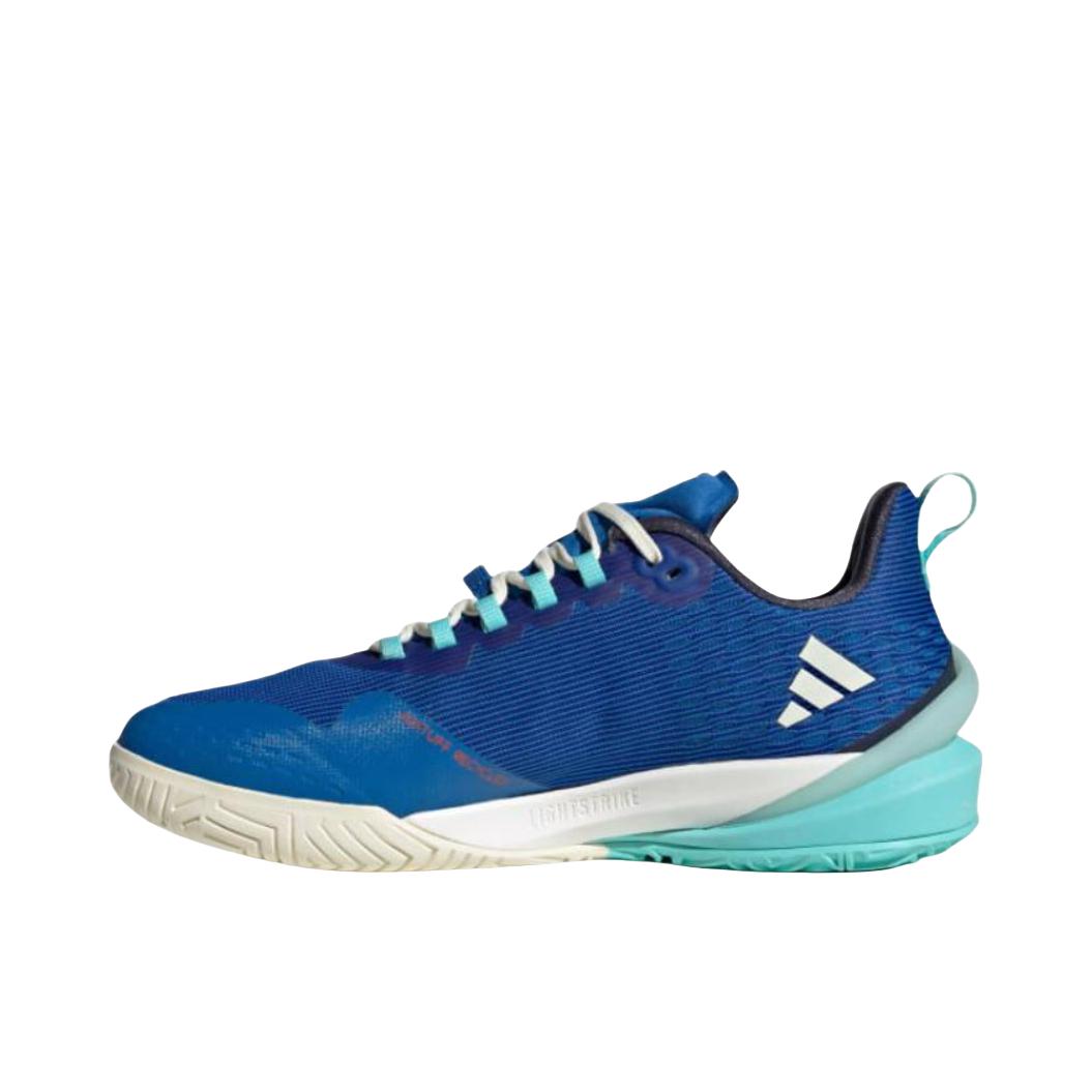 推荐商品：adidas adizero Cybersonic 防滑 耐磨 缓震 透气 织物 网球鞋 女款/蓝色