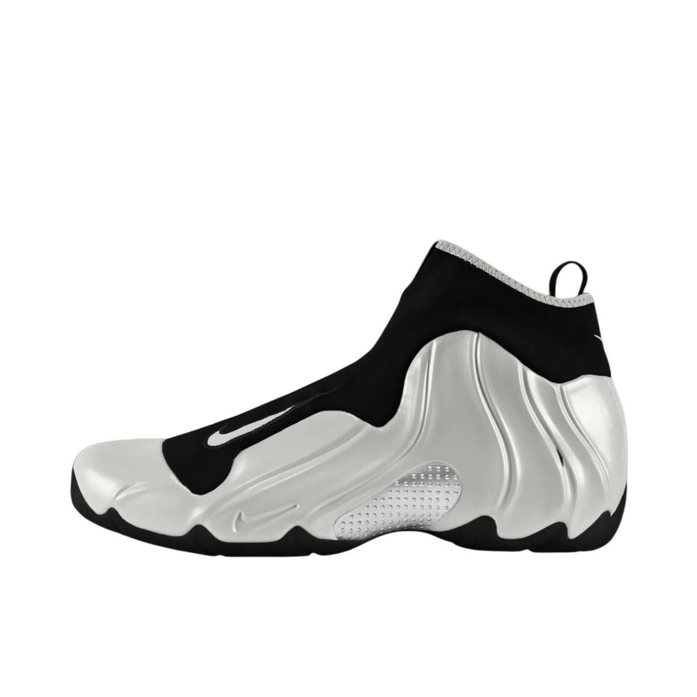 推荐商品：Nike Air Flightposite One 街舞风雷 防滑耐磨 减震轻便 时尚复古 全息 经典 篮球鞋 银色