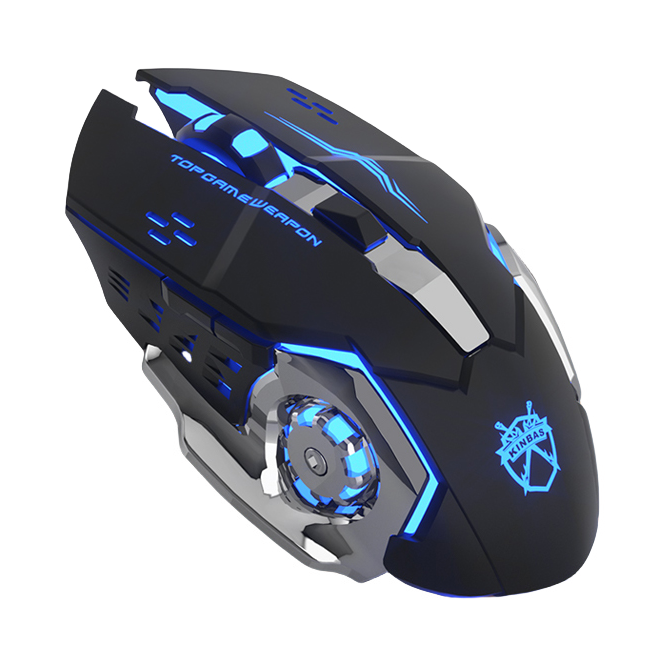 推荐商品：KINBAS/金贝诗 A6 双模鼠标 蓝牙＋2.4G连接 静音按键 舒适手感