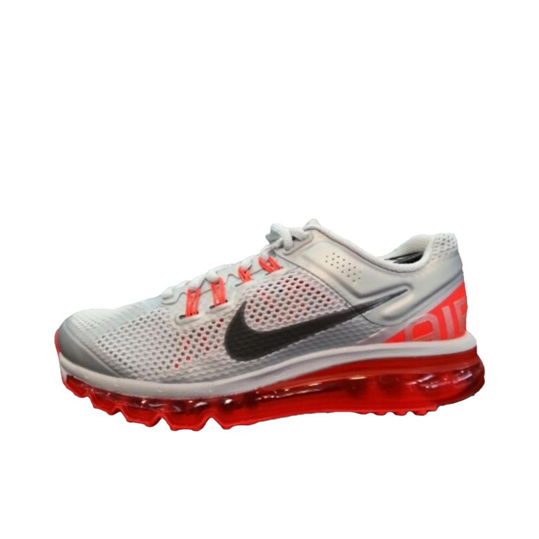推荐商品：Nike Air Max 2013 跑鞋 气垫缓震舒适透气防滑耐磨复古百搭支撑运动 女款/灰色/红色