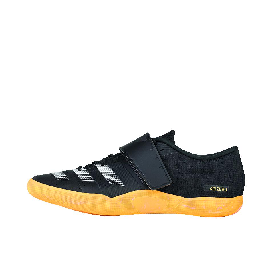 推荐商品：adidas AdiZero Discus/Hammer 跑鞋 防滑耐磨魔术贴 黑色/黄色