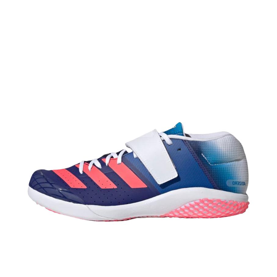 推荐商品：adidas AdiZero Discus/Hammer 跑鞋 防滑耐磨魔术贴 海洋蓝