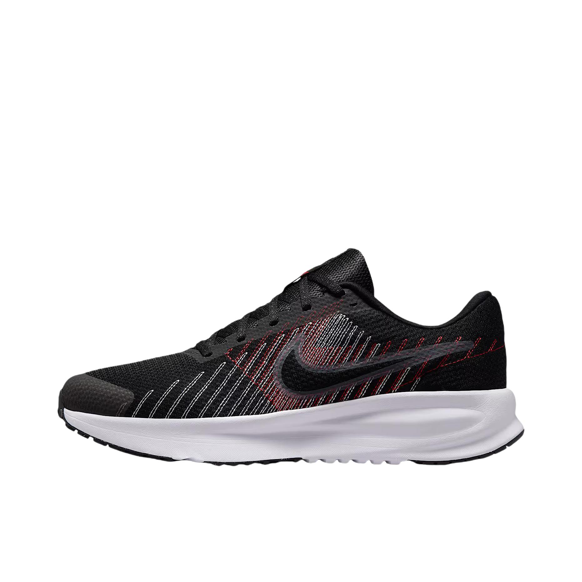 推荐商品：Nike RUN DEFY 跑鞋 低帮减震防滑耐磨系带平底抓地舒适百搭 黑色/红色