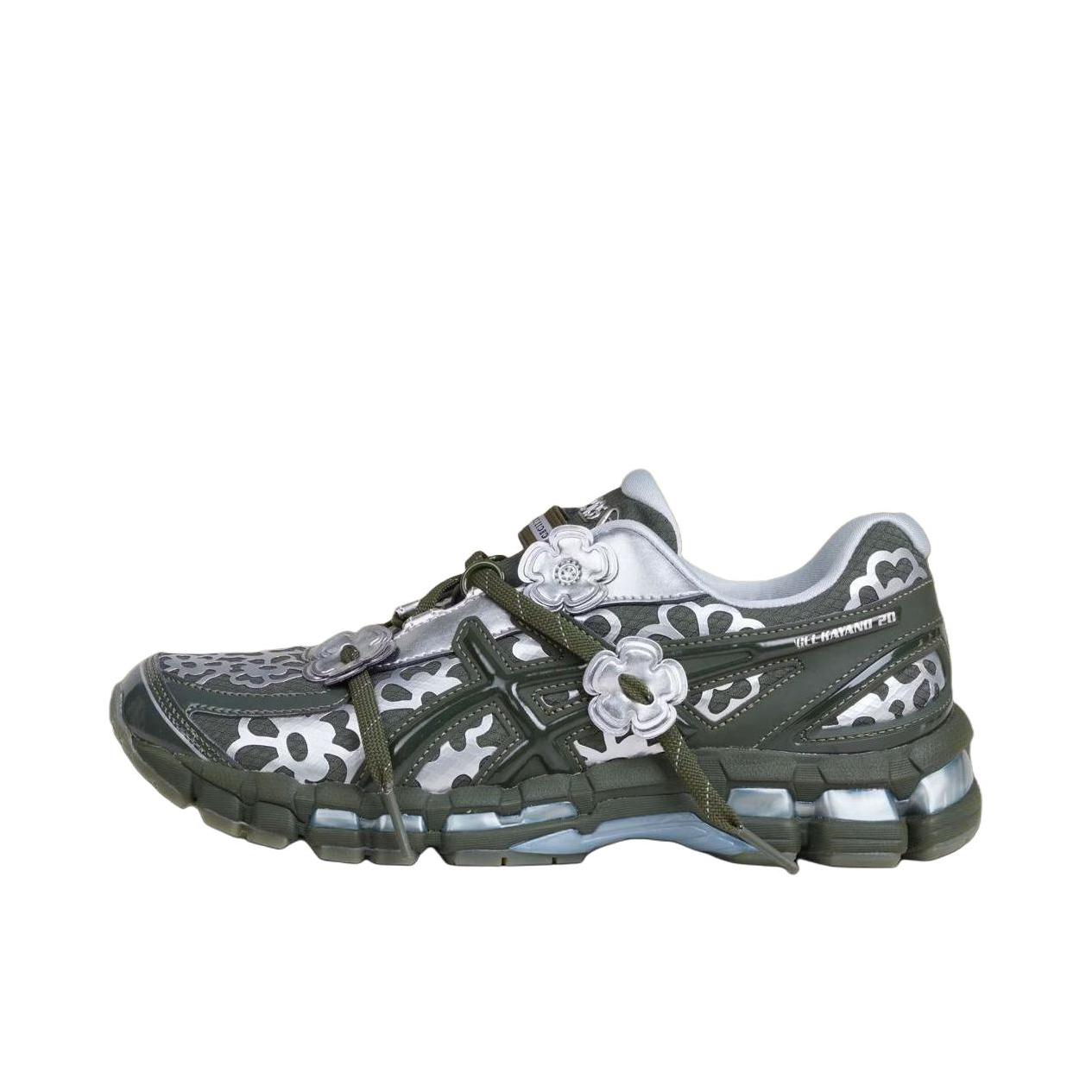 推荐商品：Asics/亚瑟士 GEL-Kayano 20 舒适减震 防滑耐磨 透气 复古 时尚潮流 轻便 网布 跑鞋 CECILIE BAHNSEN联名/银色/绿色
