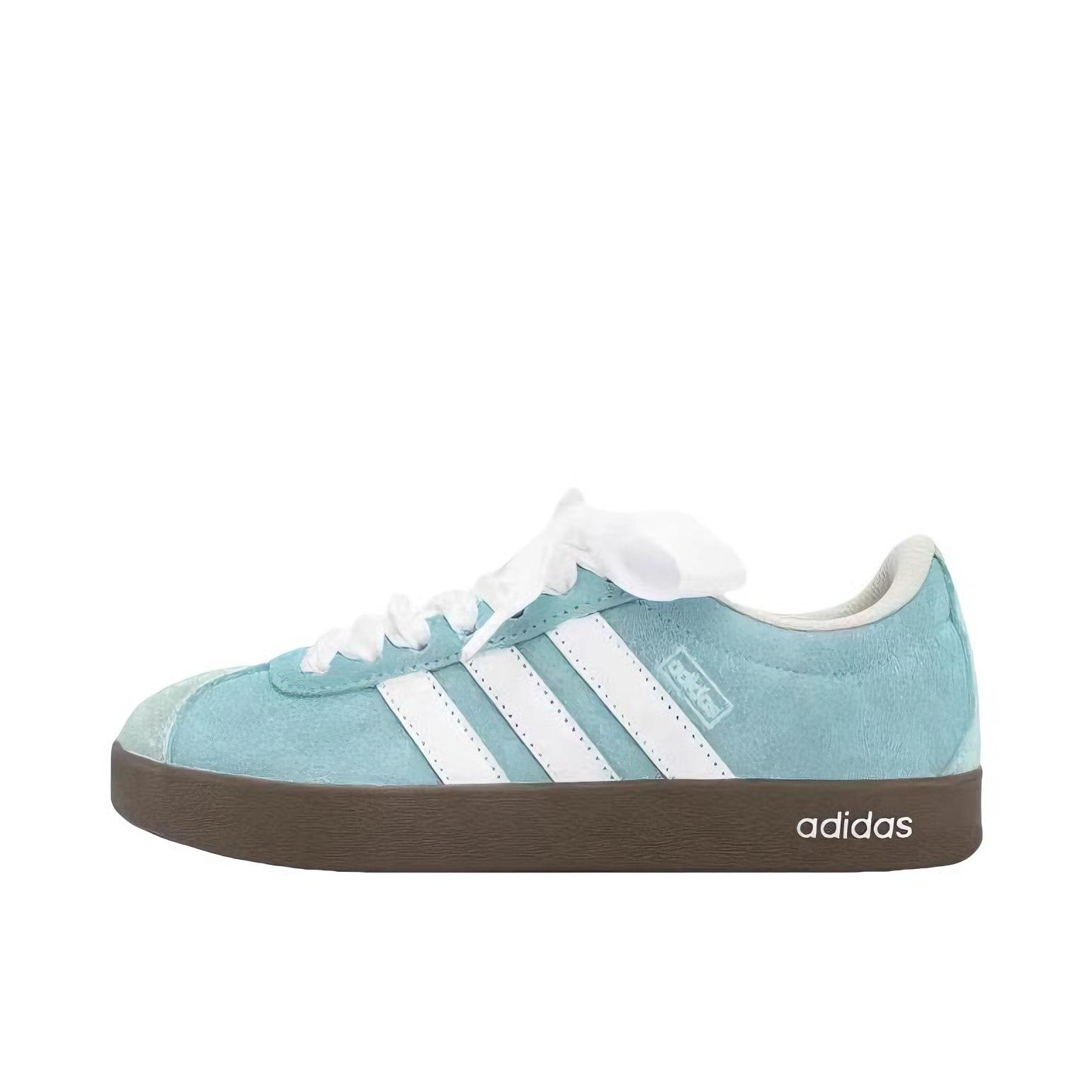推荐商品：【定制球鞋】Adidas neo VL Court 2.0 德训鞋 板鞋 复古轻便耐磨芭蕾风甜美文艺抗冲击性防水 萤火之森