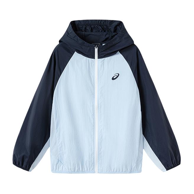 推荐商品：Asics/亚瑟士童装 UPF50+透气轻薄梭织防晒衣 中大童 33225105 浅蓝 