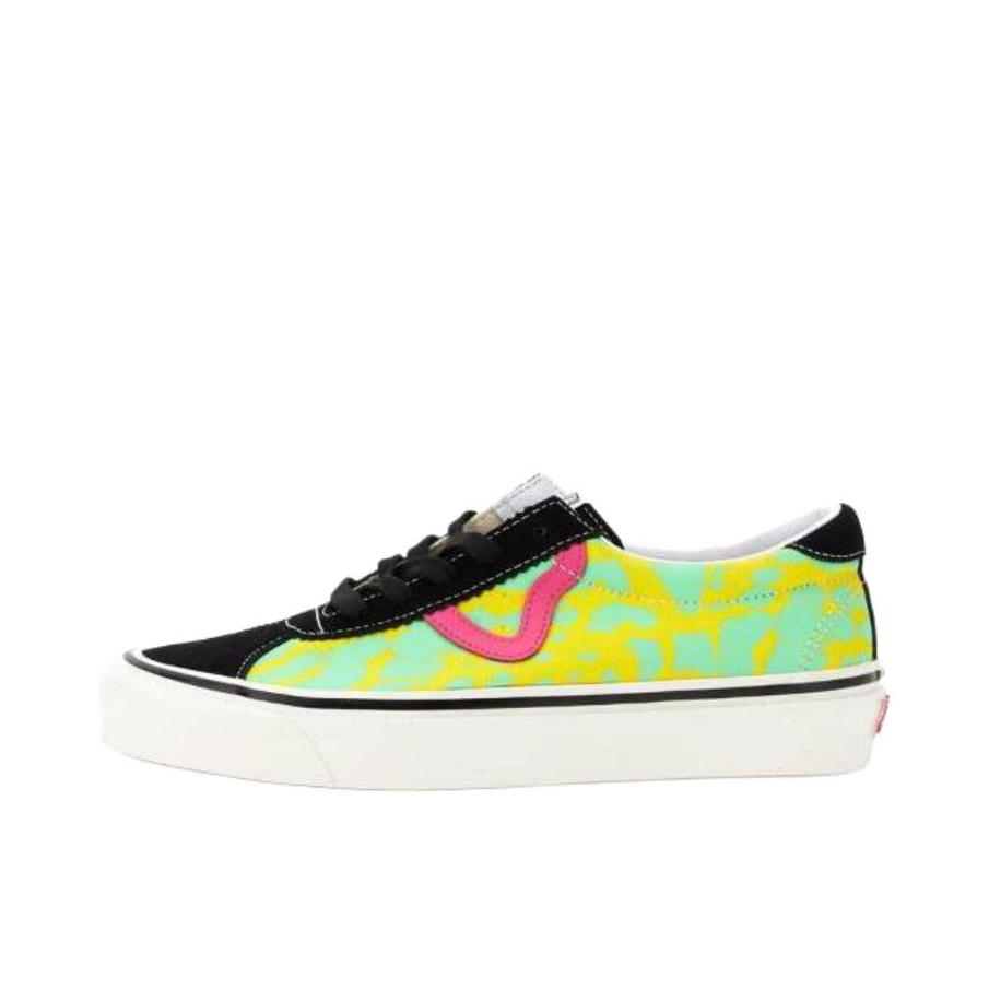 推荐商品：Vans/范斯 style 73 DX 板鞋 潮流时尚舒适百搭防滑耐磨轻便透气豹纹复古拼接休闲 黑色/绿色/黄色