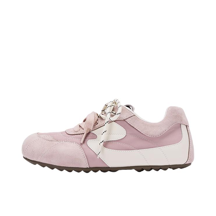 推荐商品：热风 运动休闲鞋 薄底百搭青年圆头 H11W25722 女款/粉色/白色