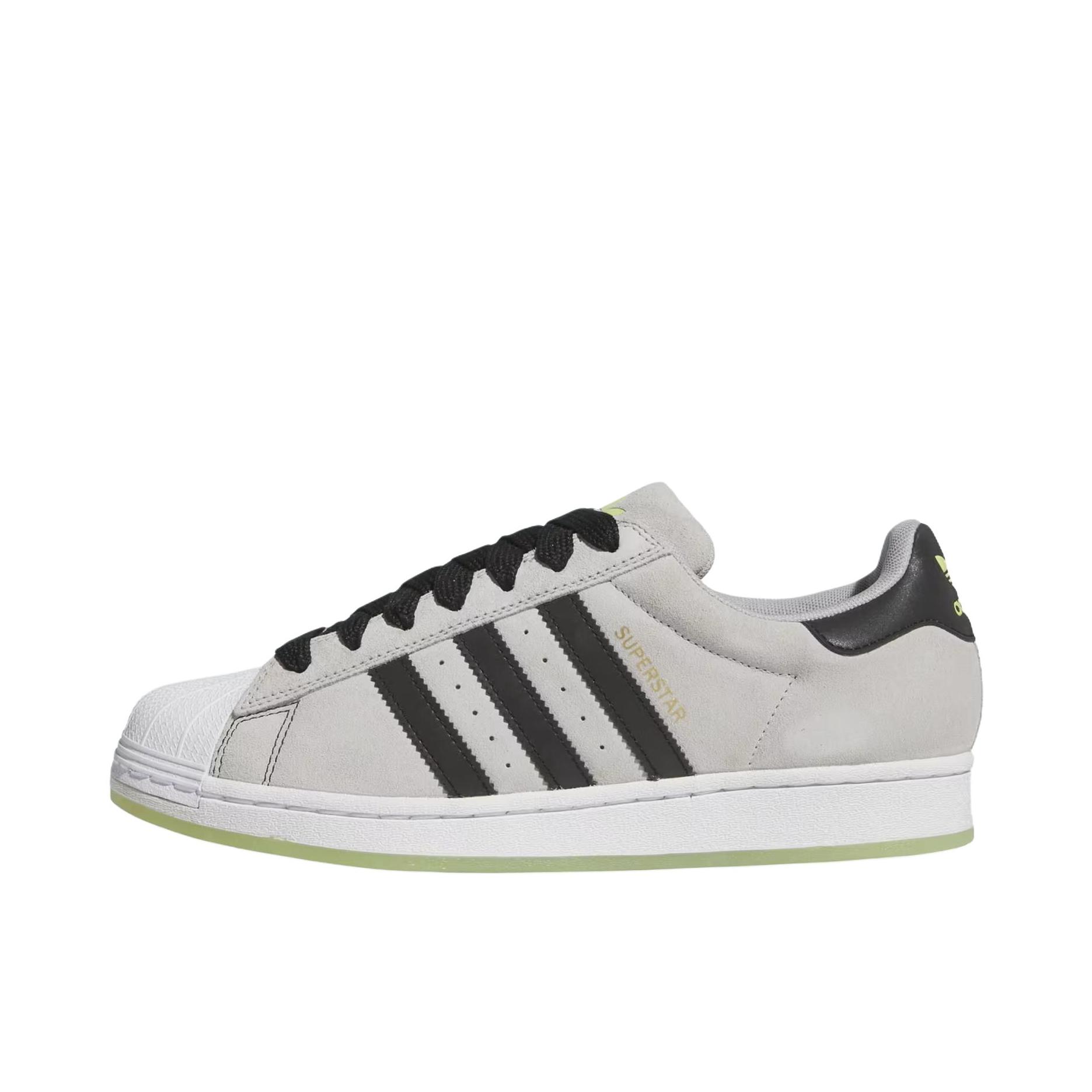 推荐商品：【宋雨琦同款】 adidas Originals Superstar 板鞋 轻便贝壳头薄底舒适百搭耐磨复古 灰色二/核心黑色/金属金色 