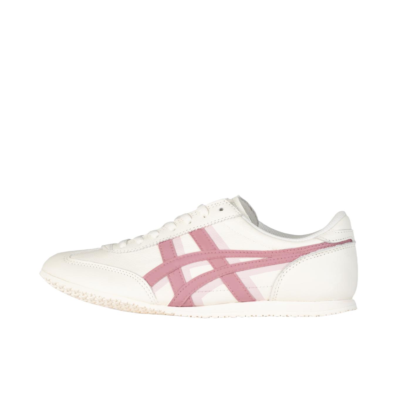 推荐商品：【定制球鞋】Onitsuka Tiger Mexico 66 Slip-on 舒适轻便 防滑耐磨 防水 合成革 手绘 织物 一脚蹬 包裹性 德训鞋 增高 运动休闲鞋 女款/米色/粉色