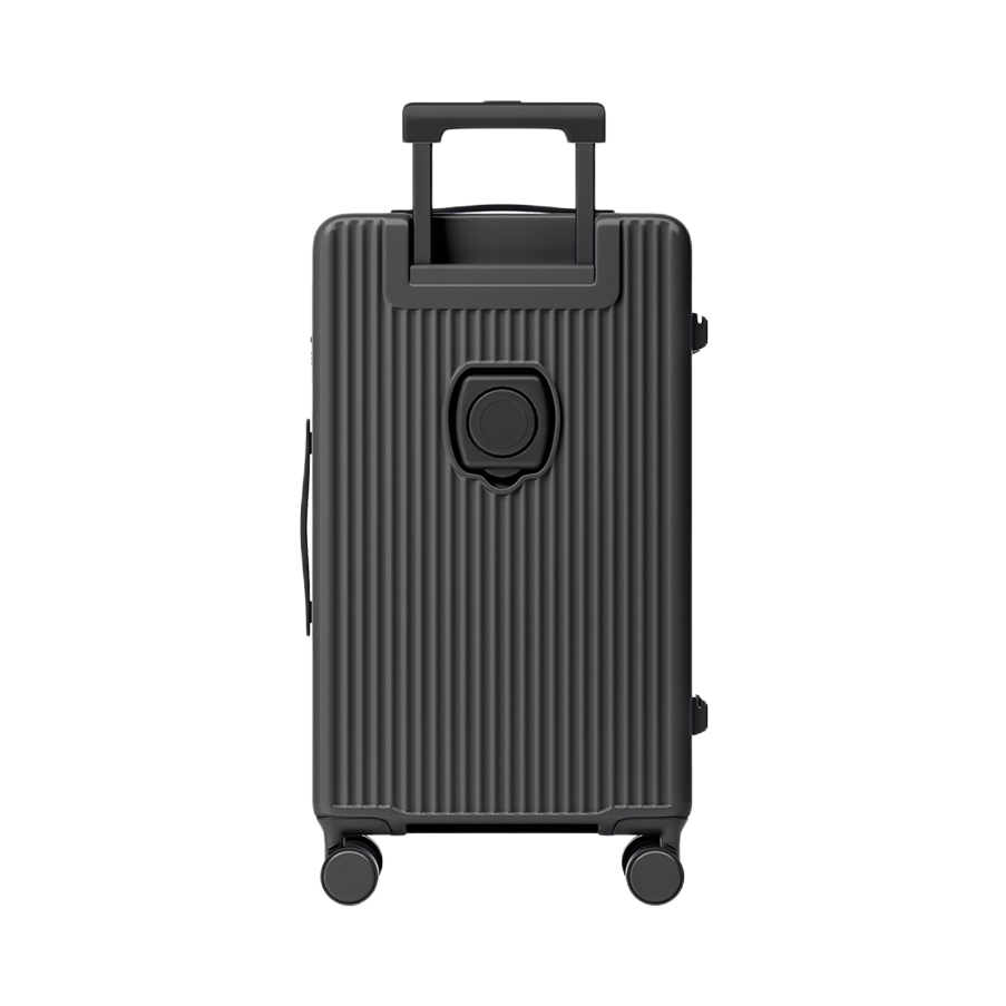 推荐商品：JR&BL 前开盖多功能大容量取物便捷PC情侣款多色拉杆箱旅行箱