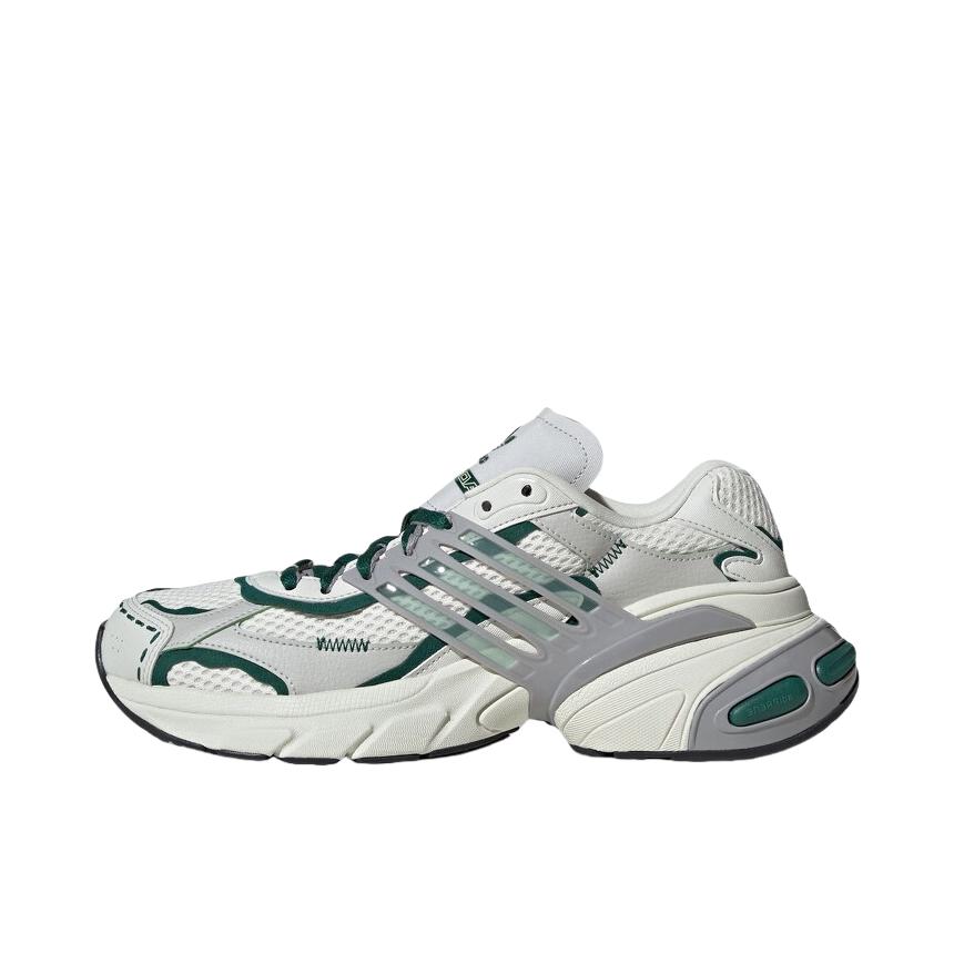 推荐商品：adidas Originals Adistar XLG 防滑耐磨 网面透气 轻便 增高 舒适百搭 复古 运动休闲鞋 亮白色/轨道灰/森林绿