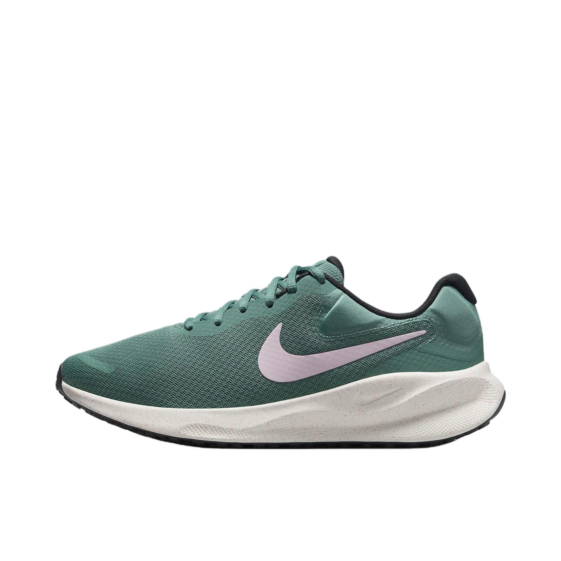 推荐商品：Nike Revolution 7 跑鞋 舒适百搭耐磨透气减震休闲运动支撑训练轻便易穿脱 女款/绿色 