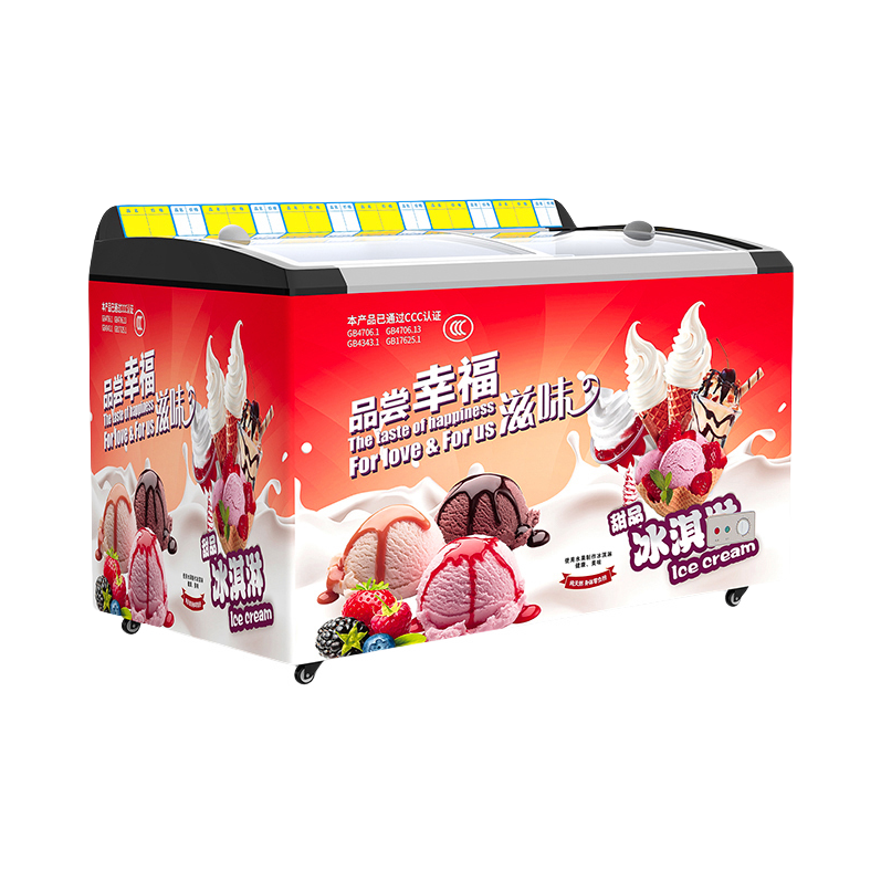 推荐商品：妮雪 冷柜 588L 展示 双重保温 玻璃门 纯铜管