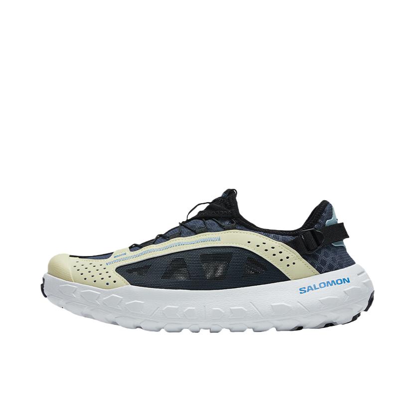 推荐商品：Salomon/萨洛蒙 SOLAMPHIBIAN 户外鞋 溯溪鞋 水陆两栖防水缓震织物轻户外网布包裹性徒步鞋防滑沙滩 绿色/雾灰色 