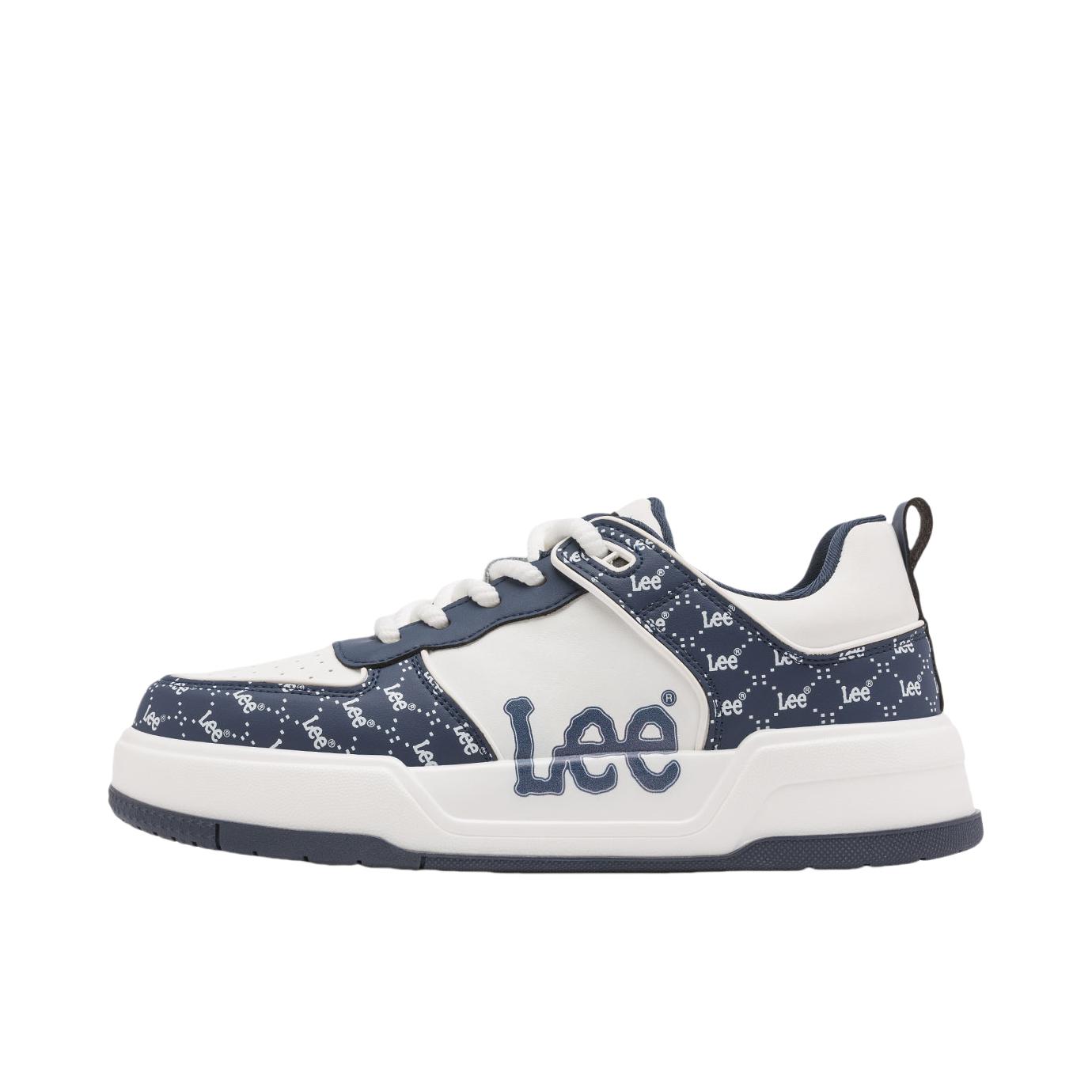 推荐商品：Lee Modern 板鞋 小白鞋 牛皮厚底舒适透气休闲时尚潮流百搭增高防滑 蓝色 
