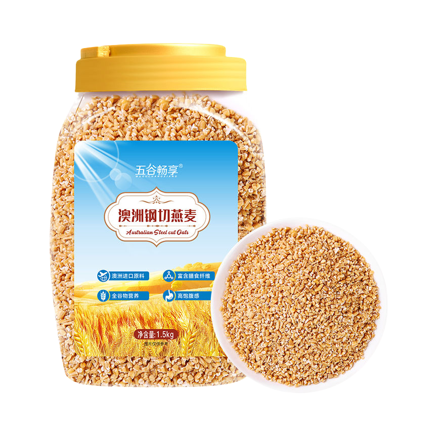 推荐商品：五谷畅享 澳洲钢切燕麦 桶装