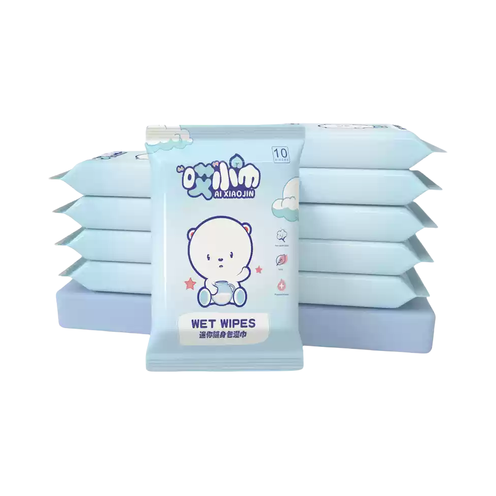 推荐商品：哎小巾 迷你随身包湿巾安全无敏敏感肌可用