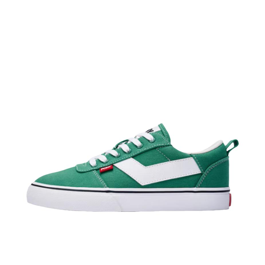 推荐商品：波尼 Skate 板鞋 滑板鞋 防滑耐磨减震透气反毛帆布拼接 绿色