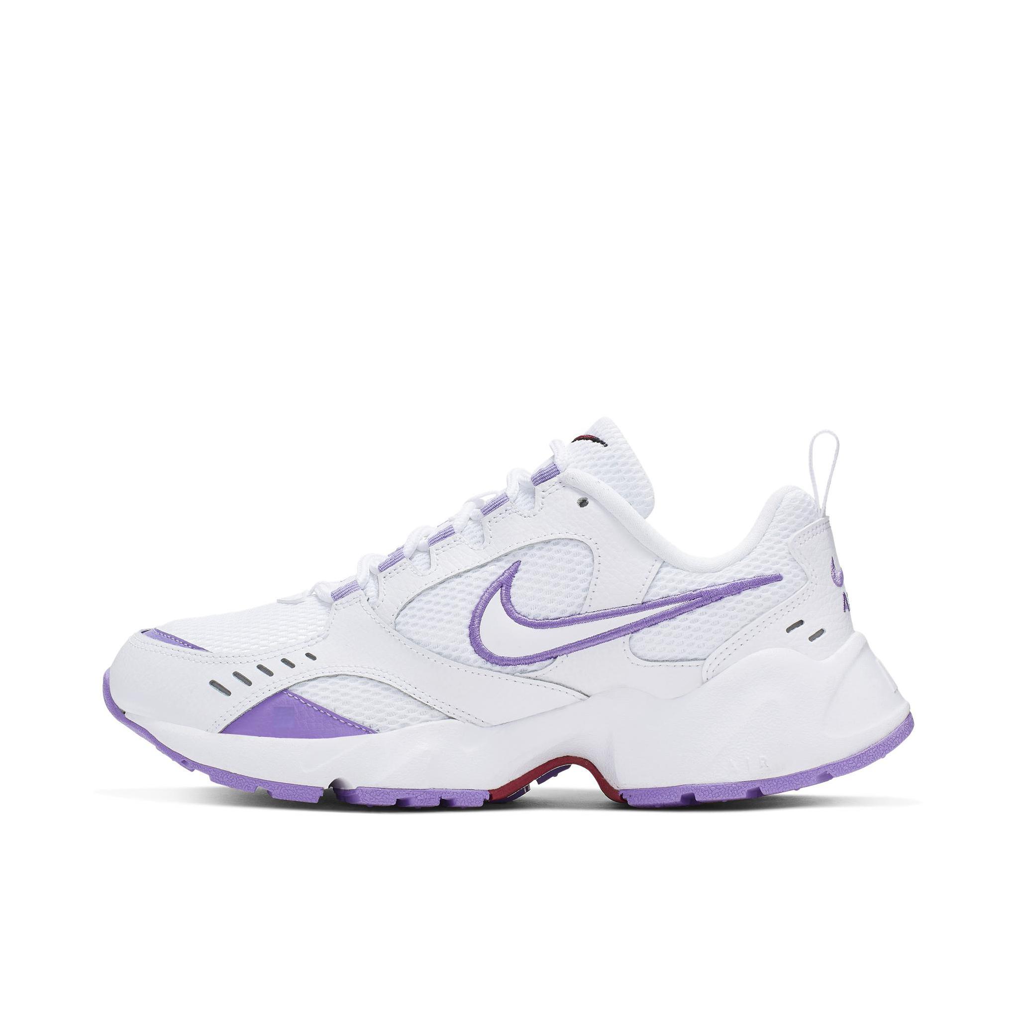 推荐商品：Nike Air Heights 运动休闲鞋 防滑耐磨减震舒适透气复古圆头 White/MediumPurple 白色/紫色