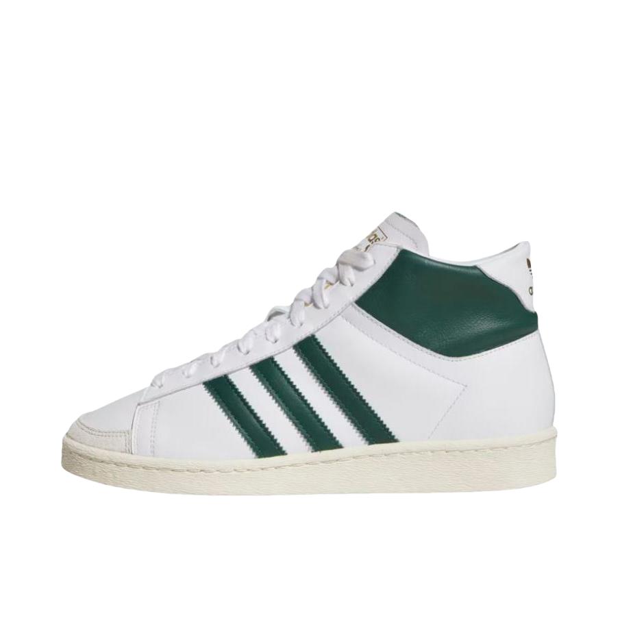 adidas Originals Jabbar 防滑耐磨 舒适 复古百搭 时尚 运动休闲鞋 高帮/白色/绿色