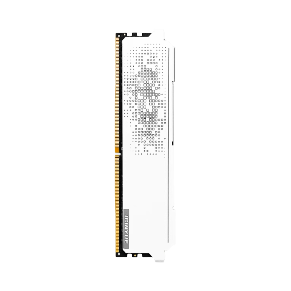 推荐商品：精粤 月白 DDR4 白色 台式机 马甲条 内存条 稳定运行 支持XMP