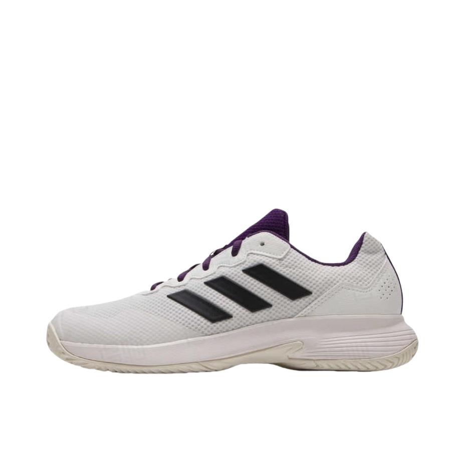 推荐商品：adidas Game Spec 2 Tennis 百搭舒适 网面 缓震 训练 防滑 耐磨网球鞋 白色/紫色