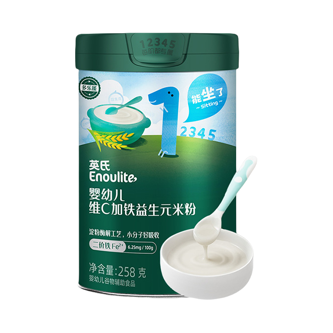 推荐商品：英氏/Engnice 1段婴儿营养加铁原味米粉宝宝辅食高钙高铁米糊