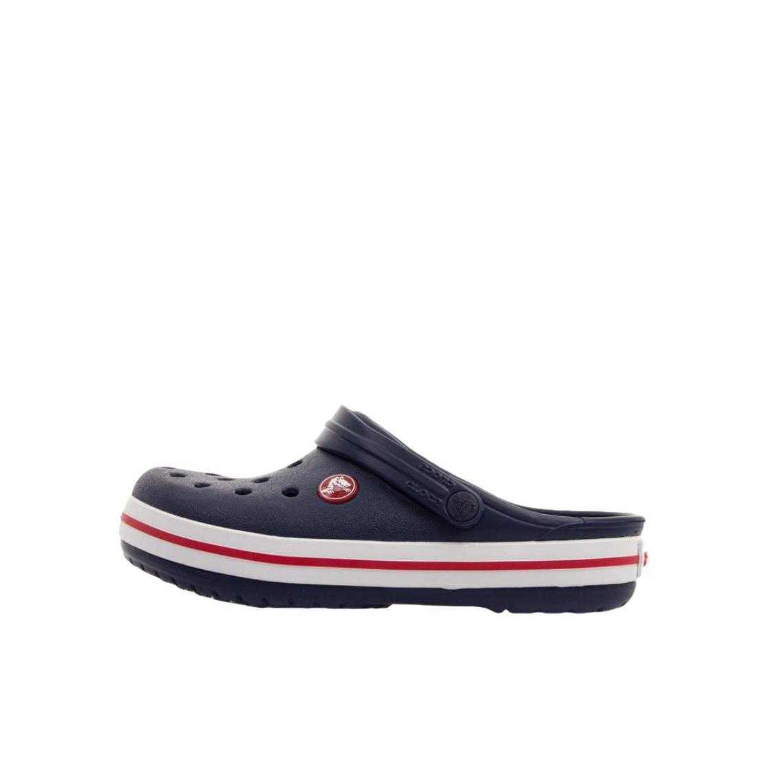 推荐商品：Crocs/卡骆驰 Crocband Clog 卡骆班 防滑耐磨 减震轻便 舒适透气 沙滩 闪灯 简约百搭 树脂 休闲运动 防踢 洞洞鞋 凉鞋儿童 小童/深蓝色