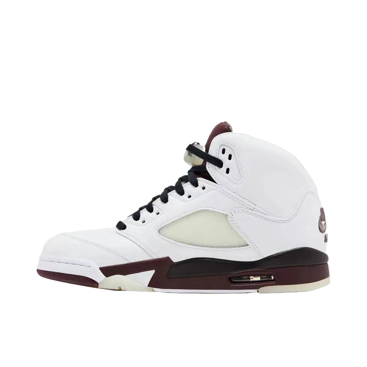 推荐商品：Air Jordan 5 运动休闲鞋 复古潮流透气防滑耐磨缓震实战支撑包裹性 A Ma Maniére联名/白色