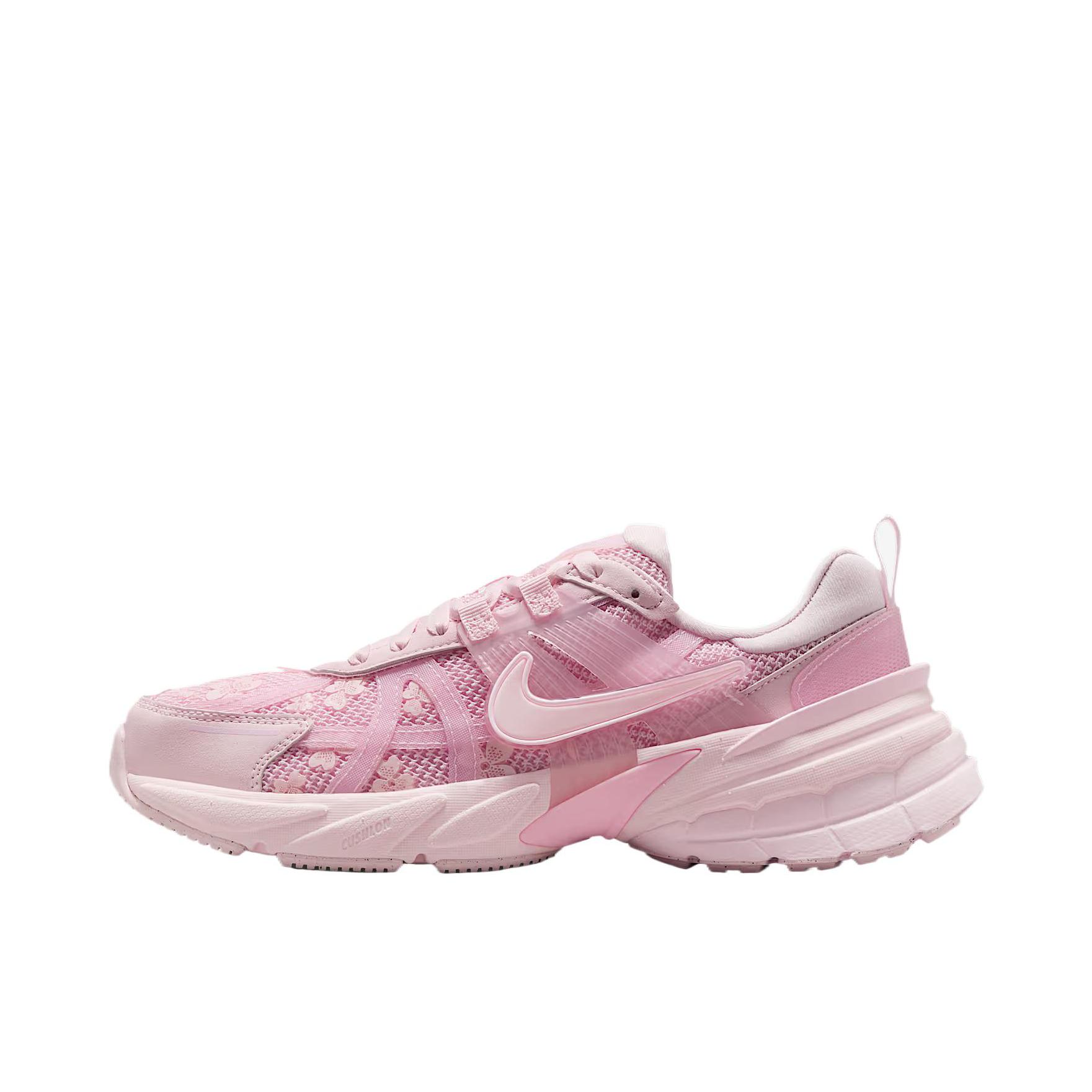 推荐商品：Nike V2K Run Runtekk 跑鞋 轻便网面透气防滑耐磨百搭时尚复古减震抓地圆头 泡沫粉/北极粉