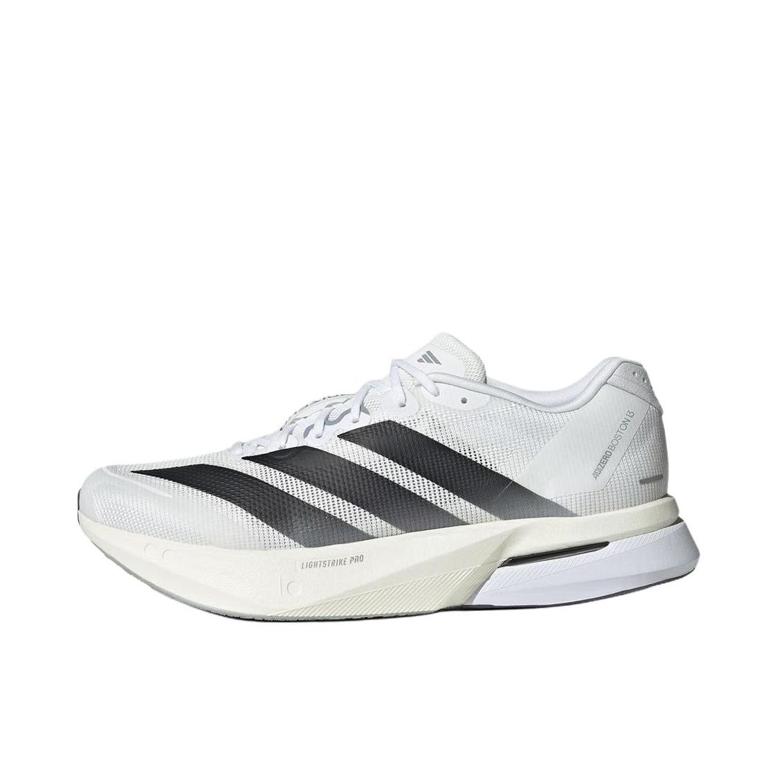 adidas Adizero Boston 13 低帮 系带 防滑耐磨 透气 玻纤柱 竞训 跑鞋